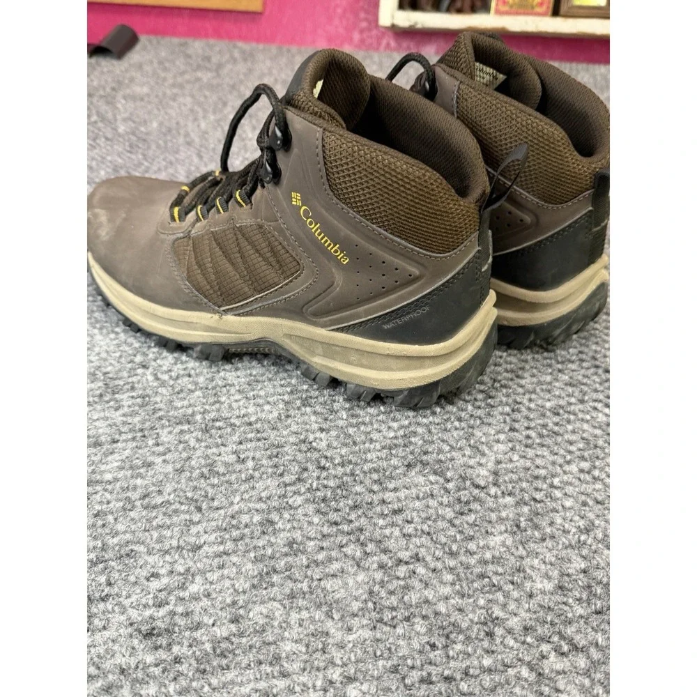 COLUMBIA Boot Men's 7.5 Transverse Hike Waterproof Cordovan Golden Yellow